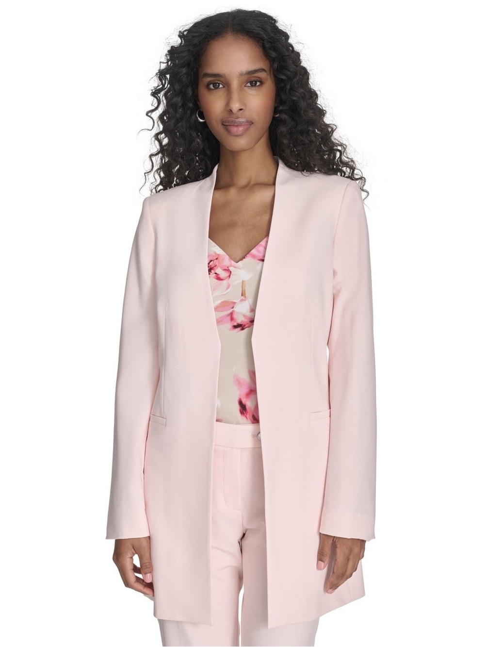 Calvin Klein Women's Blush Pink Suit Jacket